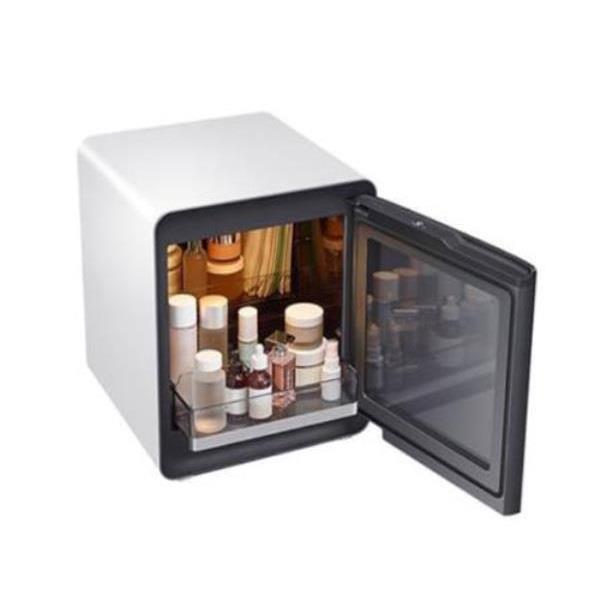 비스포크 큐브 냉장고 코타화이트 25L(투명 도어) + 뷰티&헬스 수납존